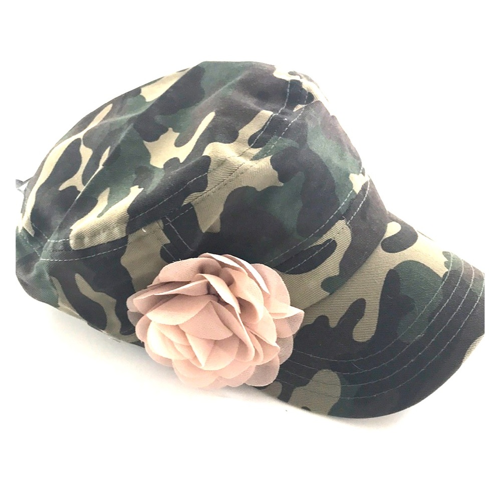 Pugs Gear Shelby Women Camo Army Floral Hat OS